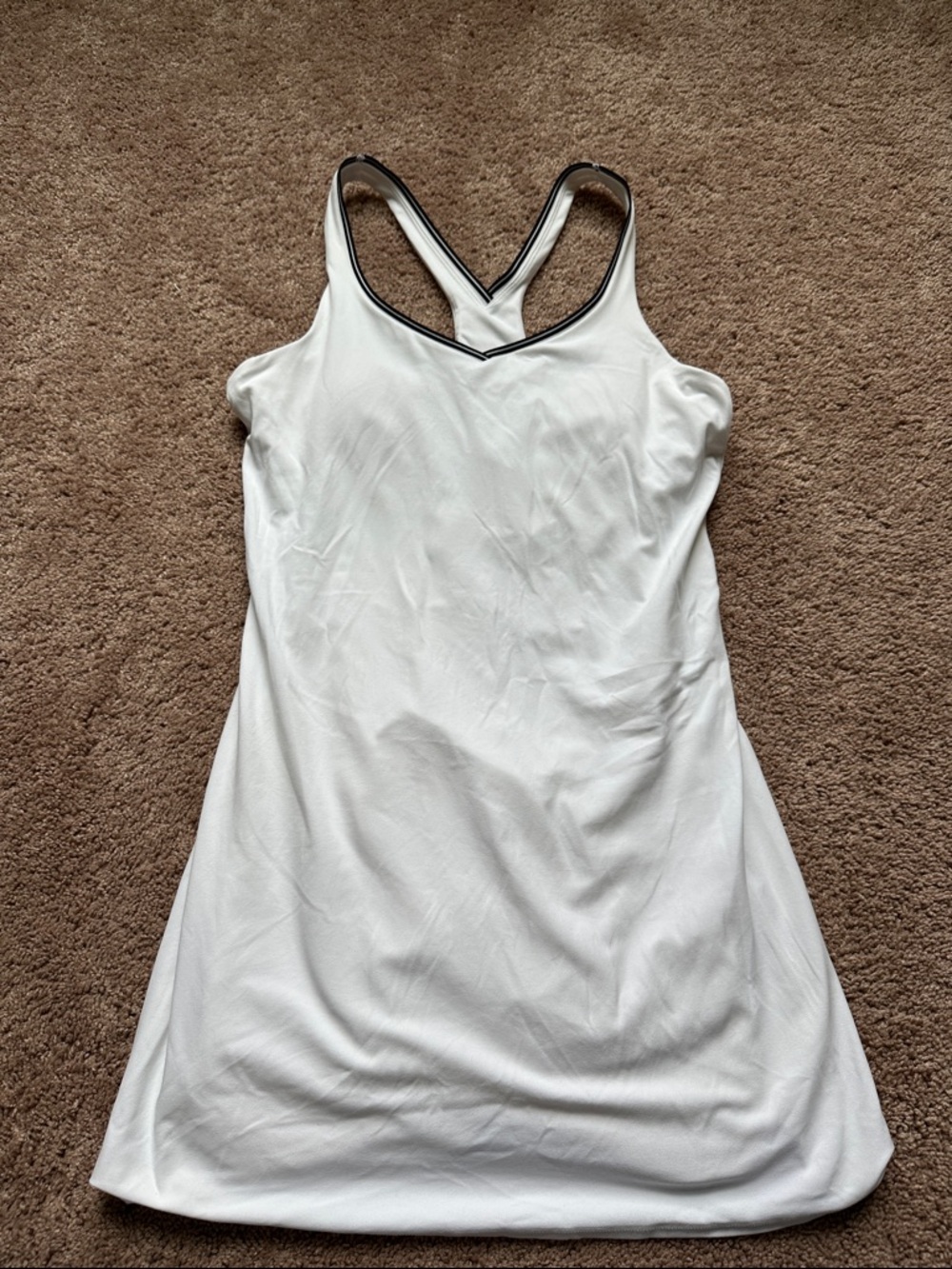 all in motion White Athletic Skirt with Black Trim